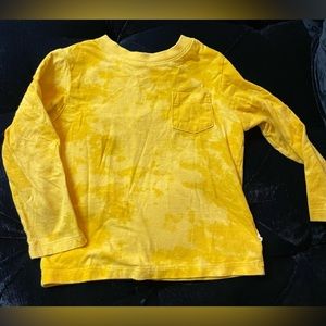 Baby Gap yellow tied died long sleeve t-shirt, Size 3T